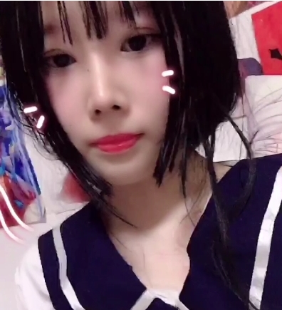 网红社保姬《仙萝》白丝学生服装
