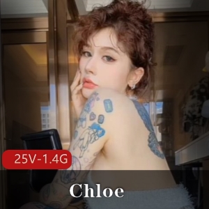 推特女神Chloe：高颜值纹身美女的完美身材