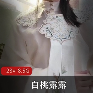 白桃露露高清视频合集，8.5G视频资源，汉服破洞黑丝JK白丝学生装萌妹子小姐姐