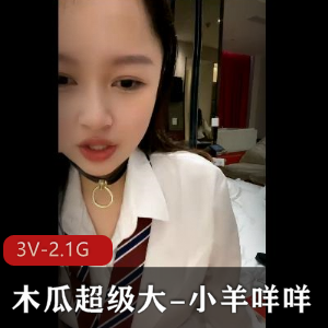 木瓜妹子小羊咩咩烧气G视频口罩上海西西视角2.1G