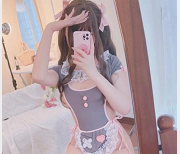 推特精选妹子小蔡头喵喵作品：可爱女仆1V1.4G