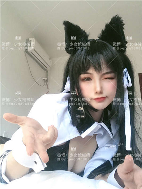 最新[7V-620M]人气COSER少女枪械师+牛奶小怪兽套